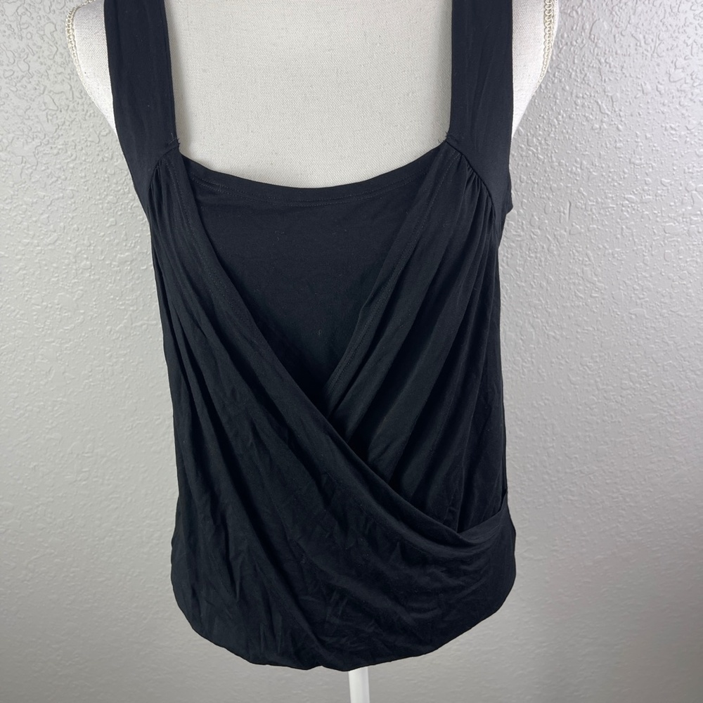 Black top with ruching - Picture 3 of 7